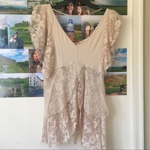 Free People lace top